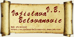 Vojislava Belovanović vizit kartica